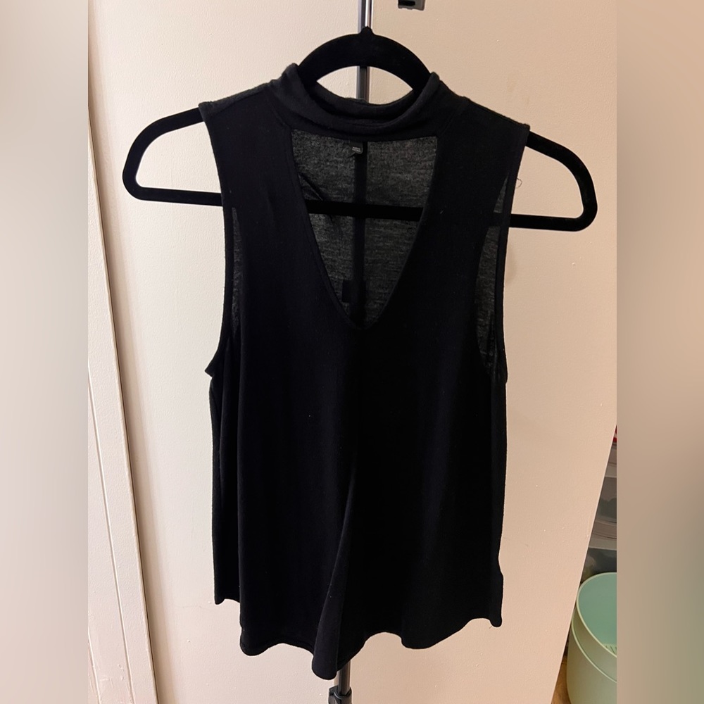Express Black Cut-Out Blouse